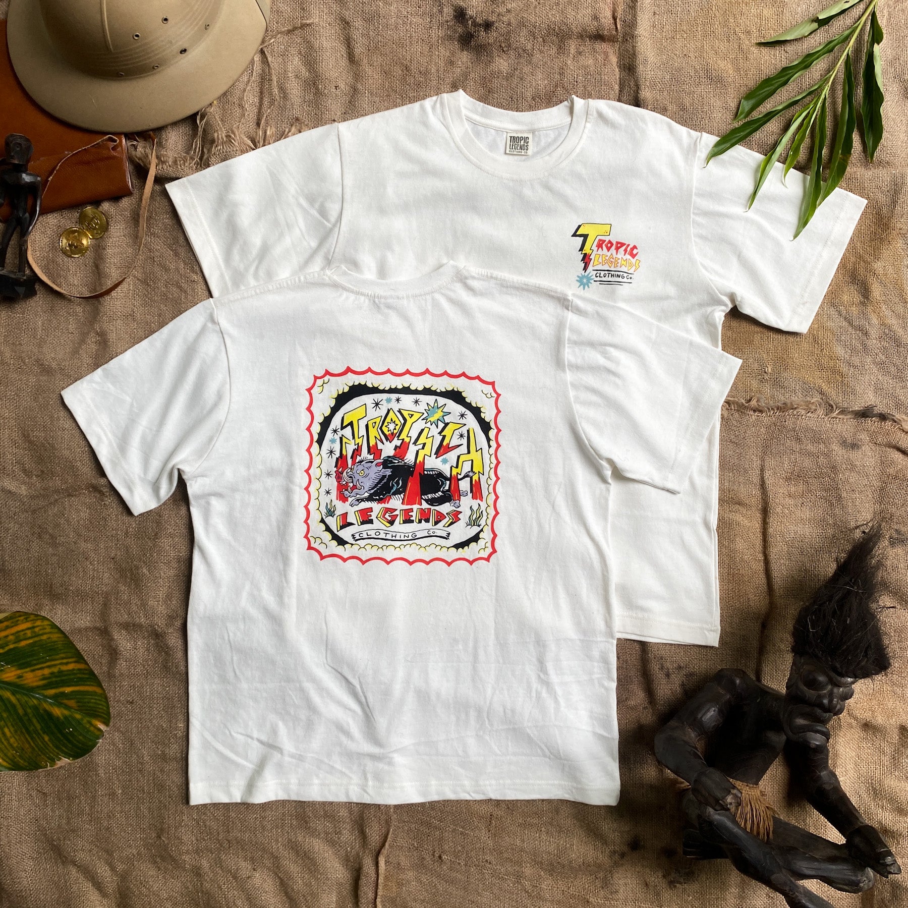 ‘Bad Boars’ Tee - Ivory