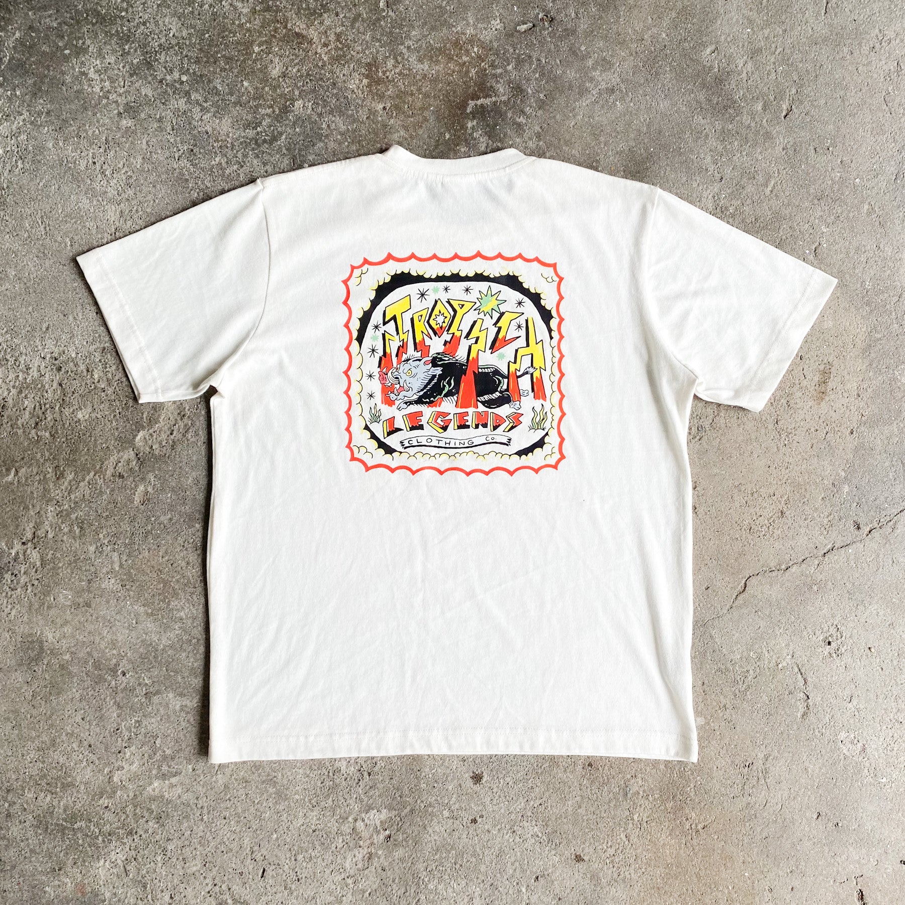 ‘Bad Boars’ Tee - Ivory