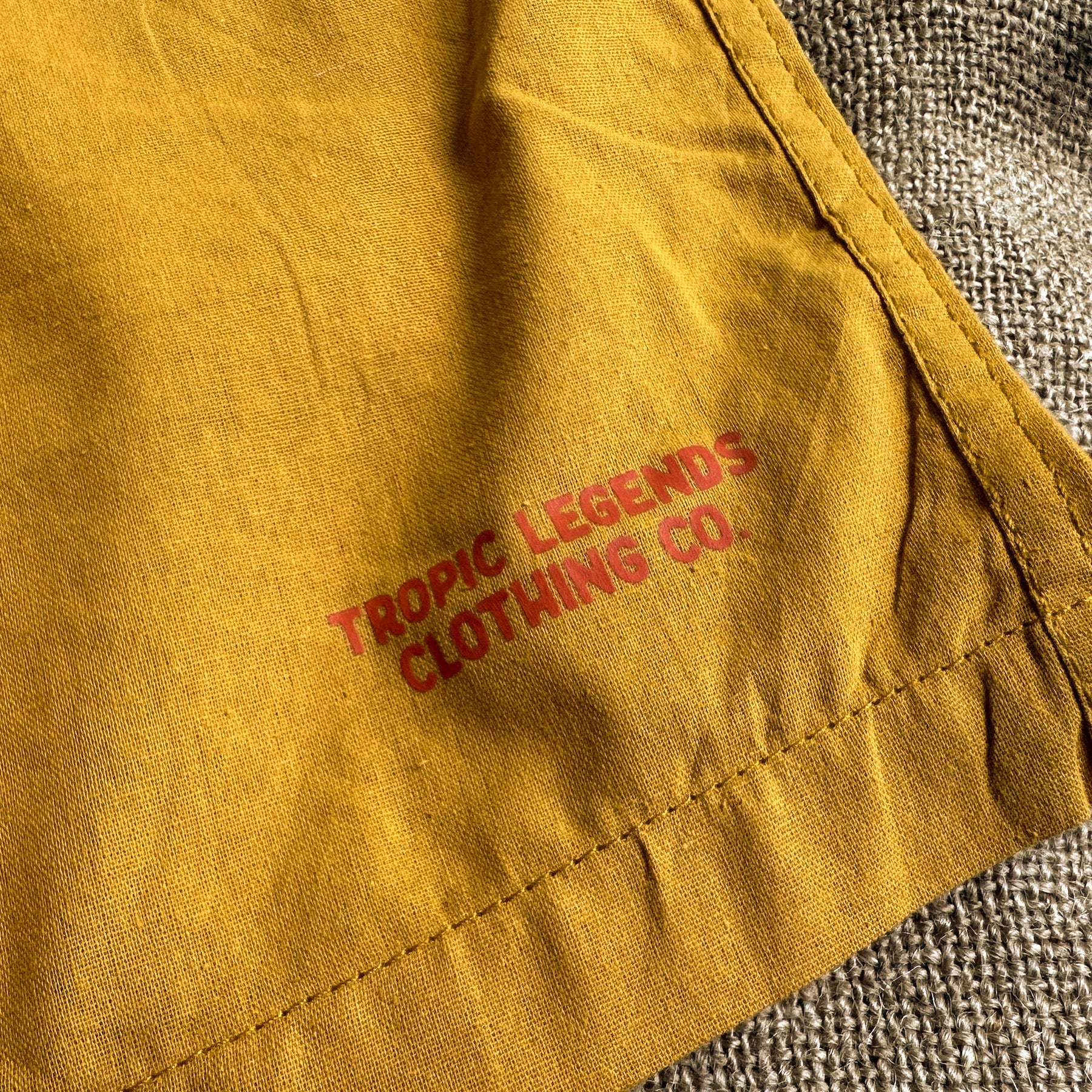 ‘Summer’ Linen Easy Shorts - Mustard