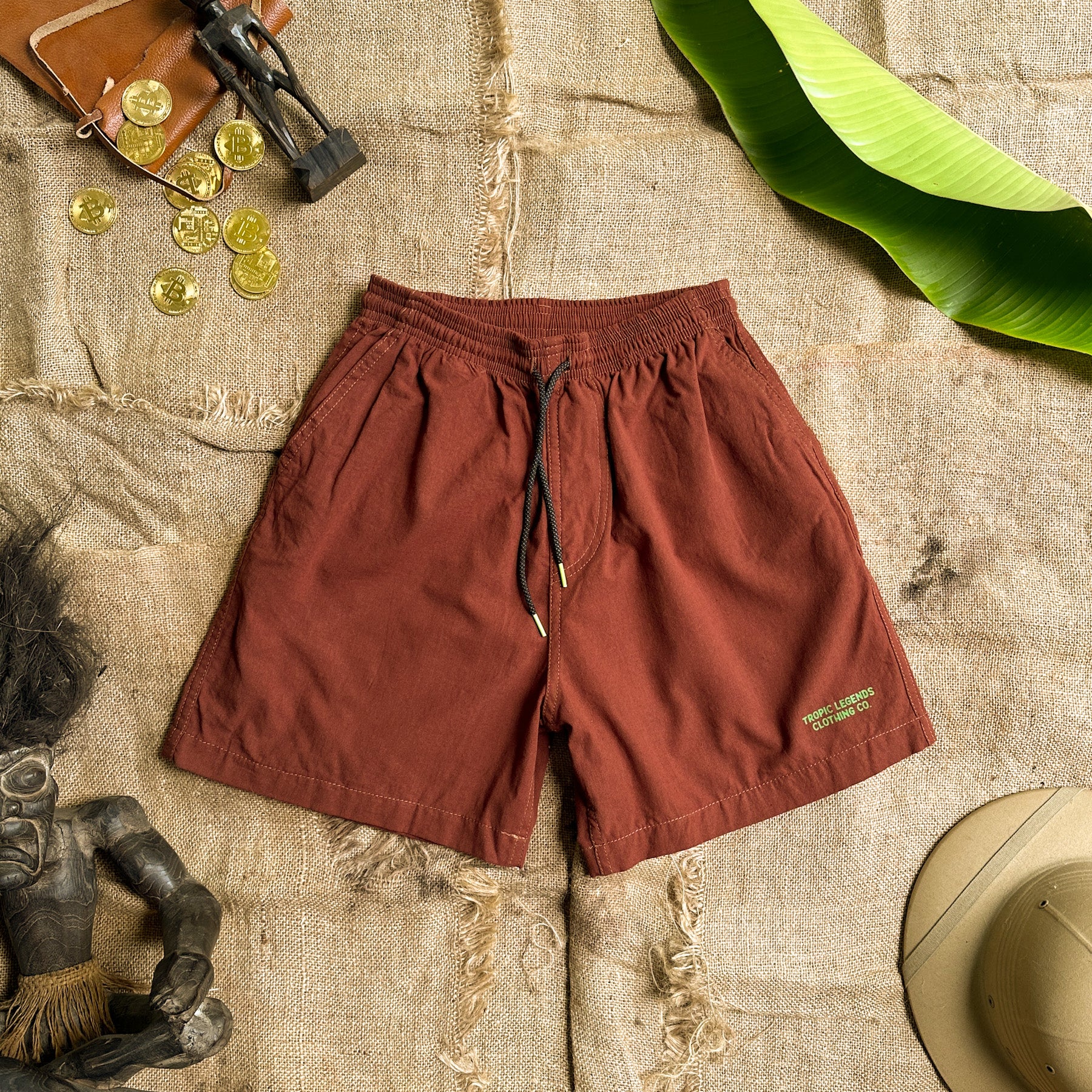 ‘Summer’ Linen Easy Shorts - Choco